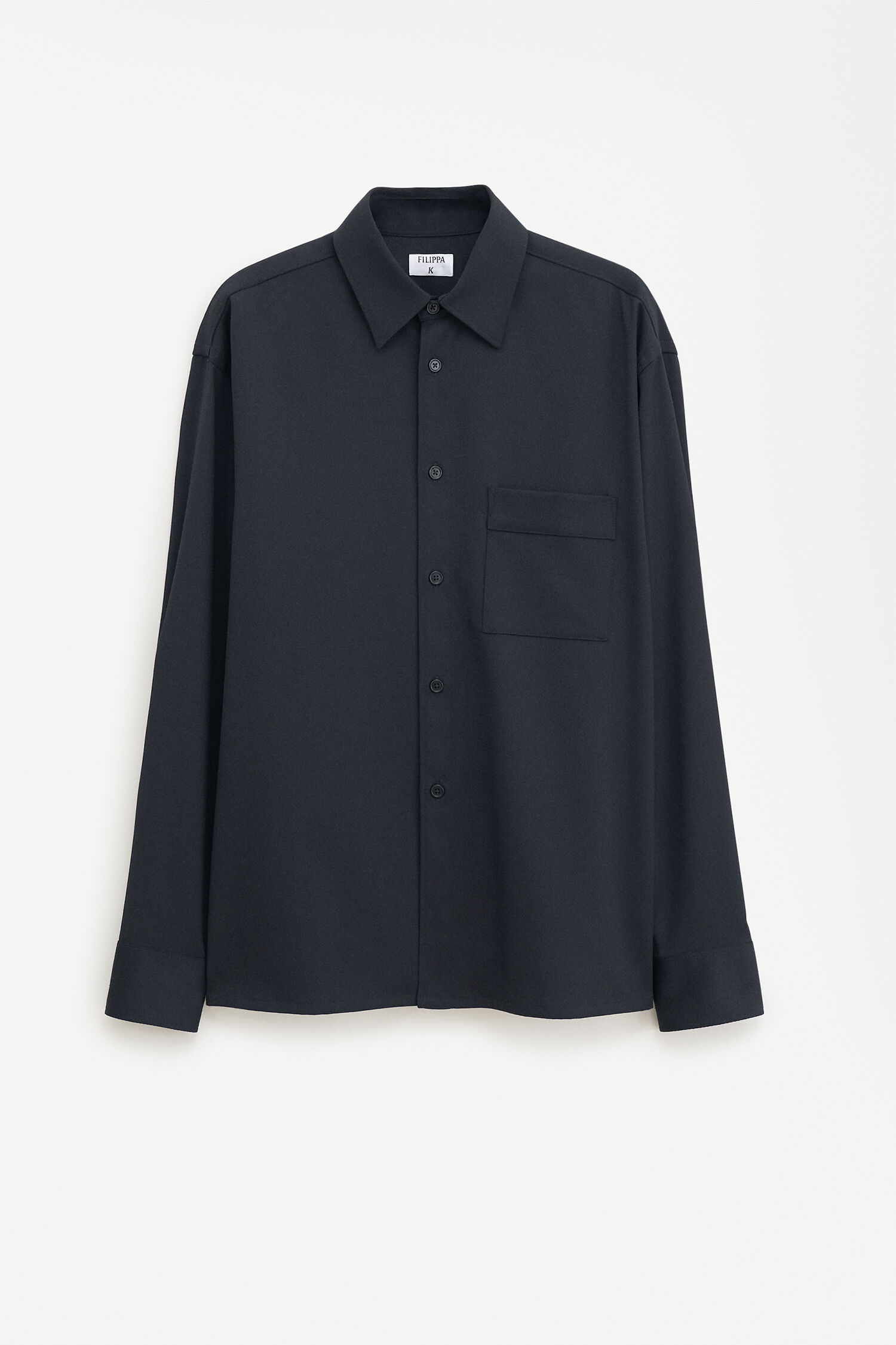 Boxy Wool Twill Shirt